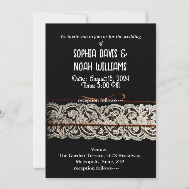 invitations et papeterie (Devant)