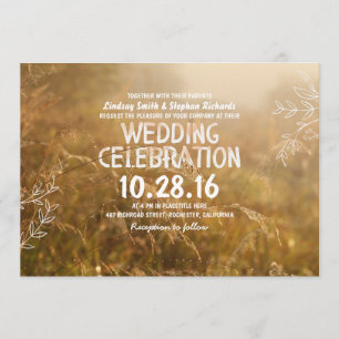 invitations extérieures romantiques de mariage