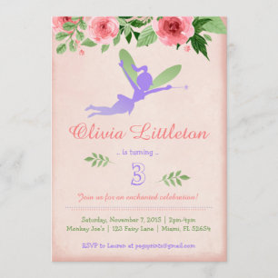 Invitations Fairy Birthday - Fairy Birthday Party