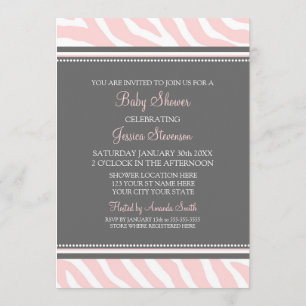 Invitations faites sur commande de baby shower de