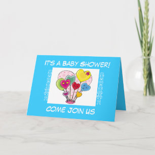 Invitations faites sur commande du baby shower 5x7