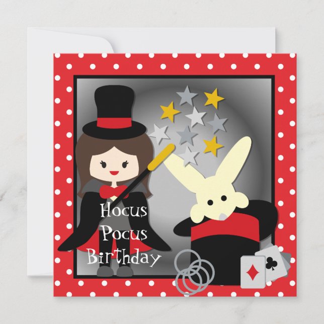 Invitations faits sur commande d'anniversaire (Devant)