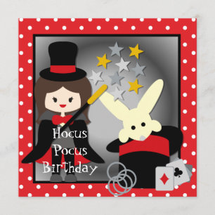 Invitations faits sur commande d'anniversaire