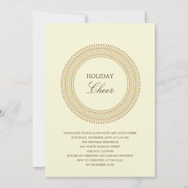 Invitations Fête Fête de Frame Fancy (Devant)
