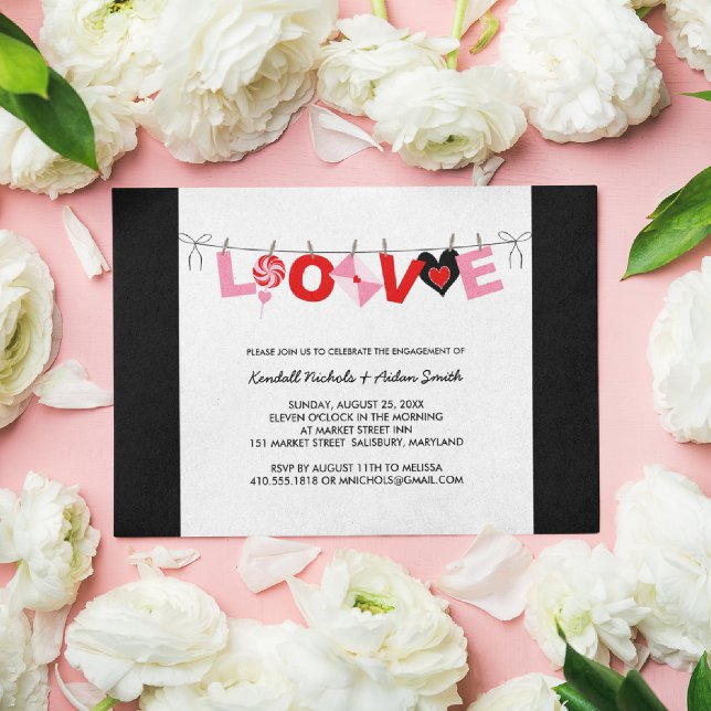 Invitations fêtes de fiançailles (Créateur téléchargé)