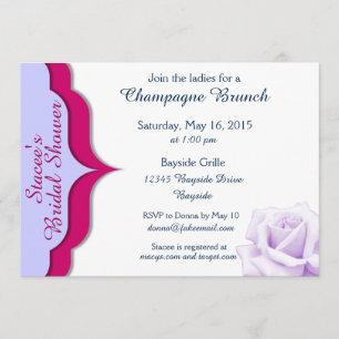 Invitations Fêtes de l'mariée de Sangria et Lavend