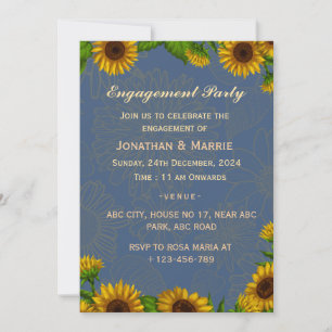 Invitations fiançailles