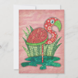 Invitations Flamants roses