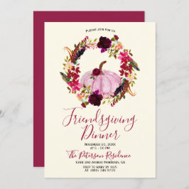 Invitations florales de Bourgogne moderne