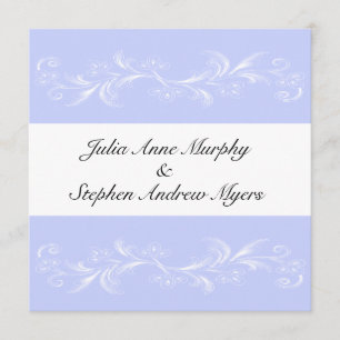 Invitations florales douces de mariage de