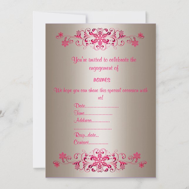 INVITATIONS FLOURDES DE CRIMSON PAR IDODESIGNS (Devant)