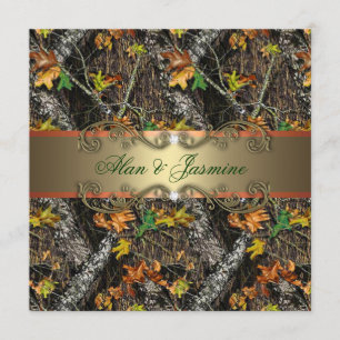 Invitations formelles de mariage de Camo