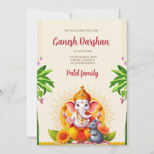 Invitations Ganssis numérique Ganesh pooja invitat