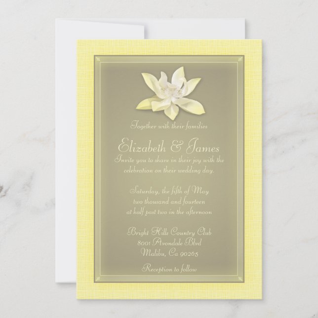 Invitations Gold Wedding (Devant)