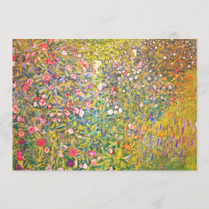 Invitations Gustav Klimt Fleurs Roses