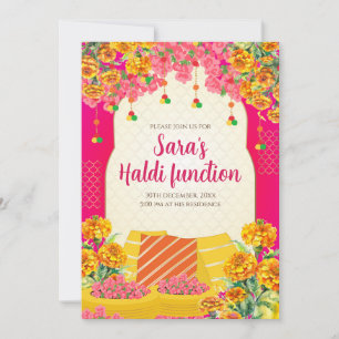 Invitations Haldi numérique et invitation Mayoun n