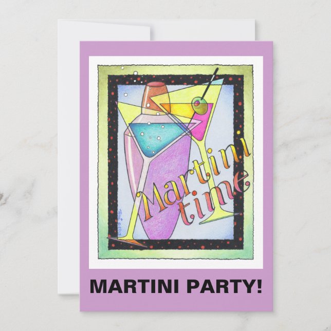 INVITATIONS - HEURE MARTINI (Devant)