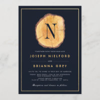 Invitations les épousant du monogramme | de région