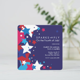 Invitations Les étincelles voleront sur le 4 jui