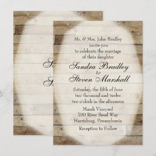 Invitations mariages campagnards