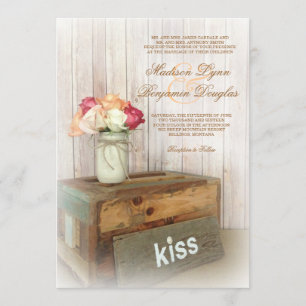 Invitations Mariages campagnards rustiques de Maso