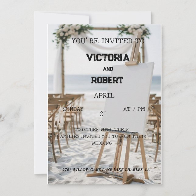 Invitations mariages Invitations Mariage Invitatio (Devant)