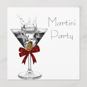 Invitations Martini Glass Martini Party
