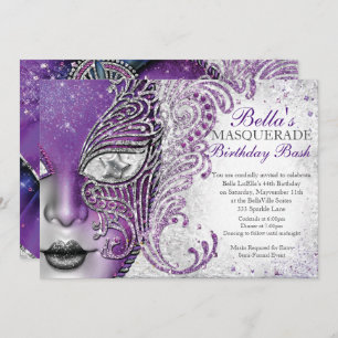 Invitations Masquerade Anniversaire