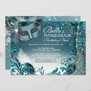 Invitations Masquerade Anniversaire