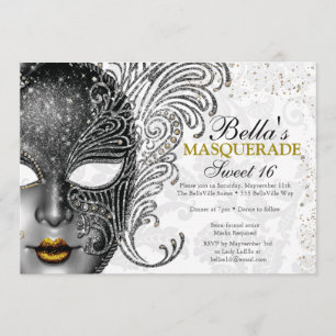 Invitations Masquerade Anniversaire