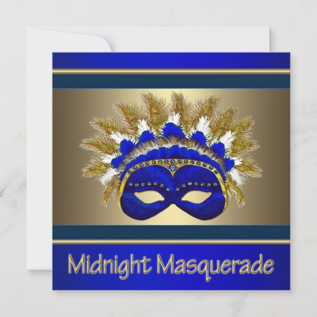 Invitations Masquerade Prom (Devant)