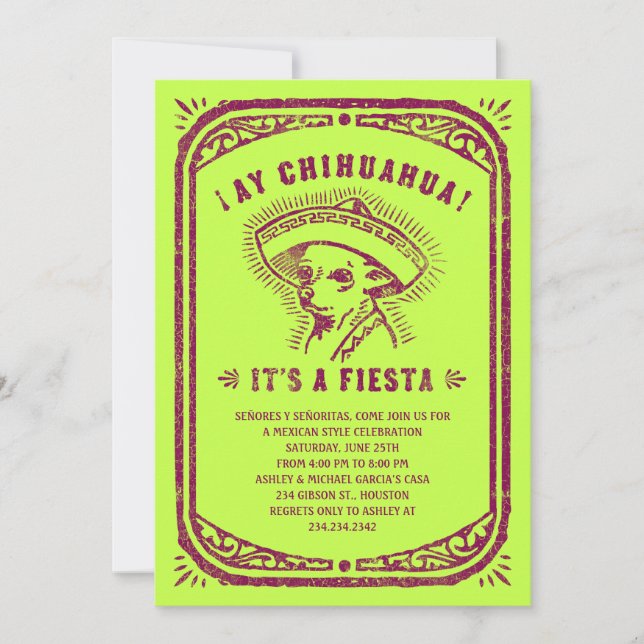 Invitations mexicaines (Devant)