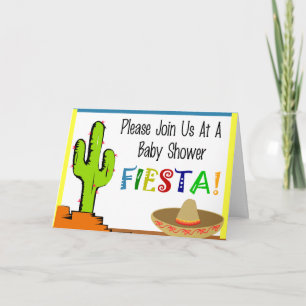 Invitations mexicaines de baby shower de fiesta