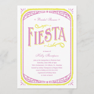 Invitations mexicaines de Fête de la mariée