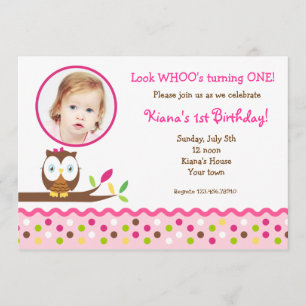Invitations mignonnes d'anniversaire de photo de