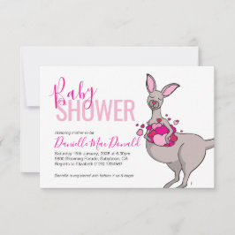 Invitations mignonnes de baby shower de poche de