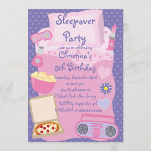 Invitations mignonnes de fête d'anniversaire de