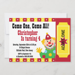 Invitations mignonnes de fête d'anniversaire de