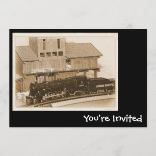 Invitations modèles de train