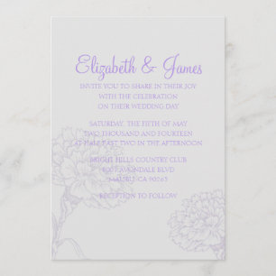 Invitations modernes faites sur commande de
