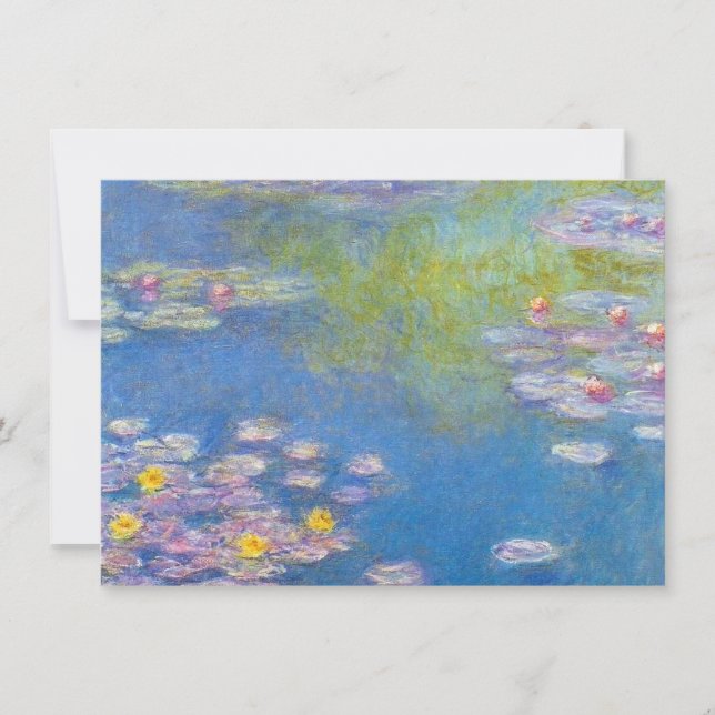 Invitations Monet Yellow Water Lilies (Devant)