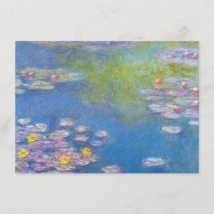 Invitations Monet Yellow Water Lilies