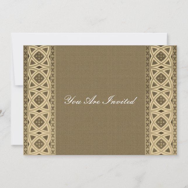 Invitations Motifs celtes (Devant)