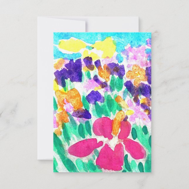 Invitations multicolores vides (Devant)