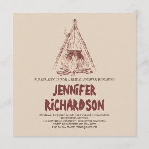 Invitations nuptiales campantes de douche