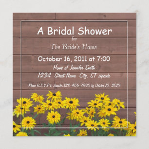 invitations nuptiales de douche de marguerite