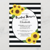 Invitations nuptiales de tournesol d'automne moder