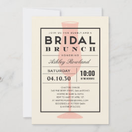 Invitations nuptiales modernes de brunch