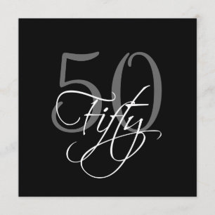Invitations officielles de Black Grey 50e annivers