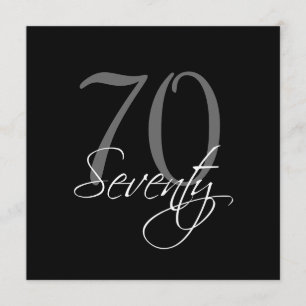 Invitations officielles de Black Grey 70e annivers